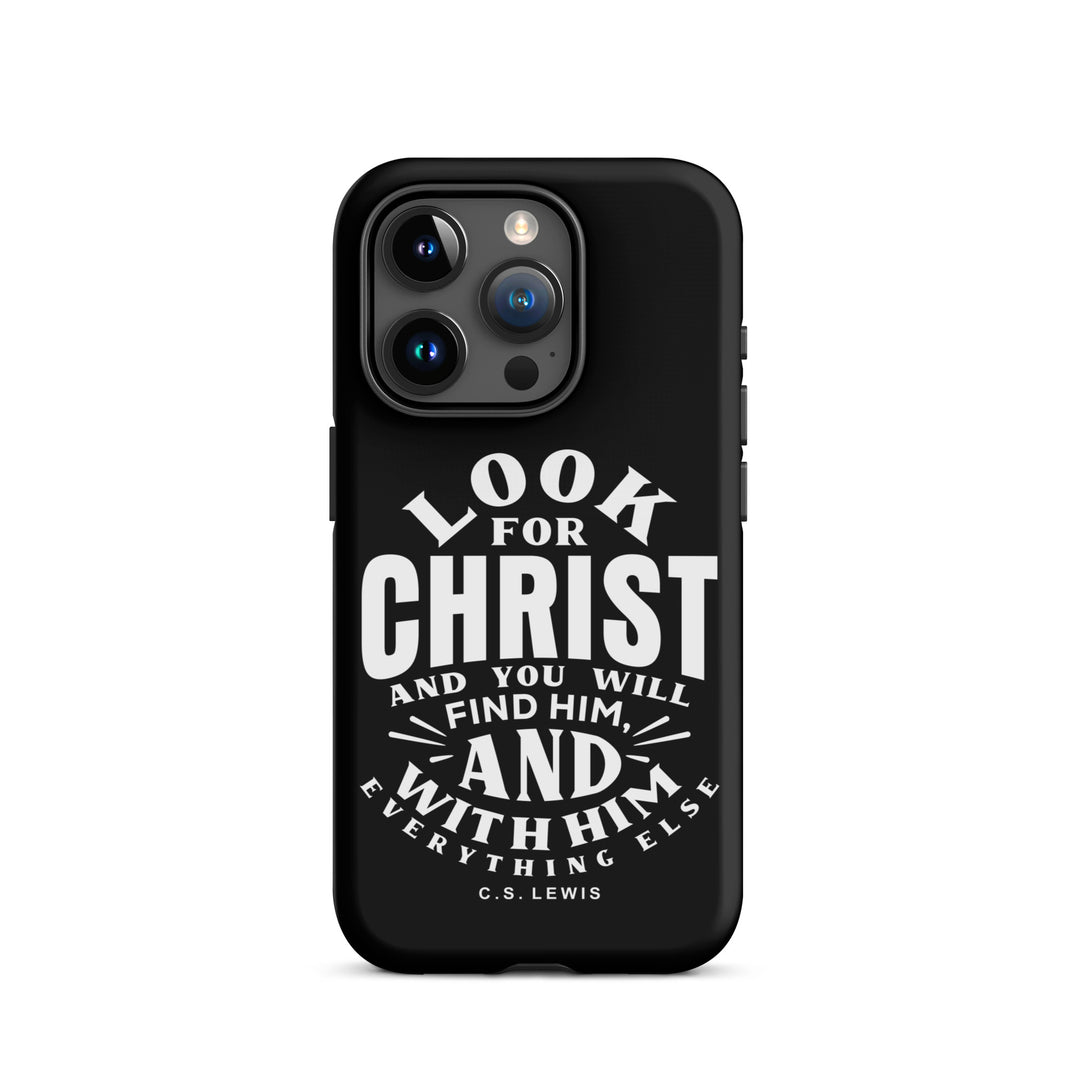 Christian Phone Case Look For Christ Black for iPhone® iPhone® Phone Cases Matte iPhone 15 Pro 