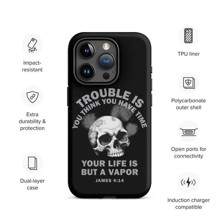 Christian Phone Case Life Is Vapor Black for iPhone® iPhone® Phone Cases   