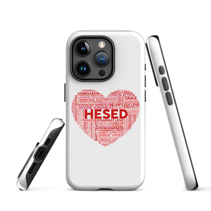 Christian Phone Case Hesed Heart White for iPhone® iPhone® Phone Cases   