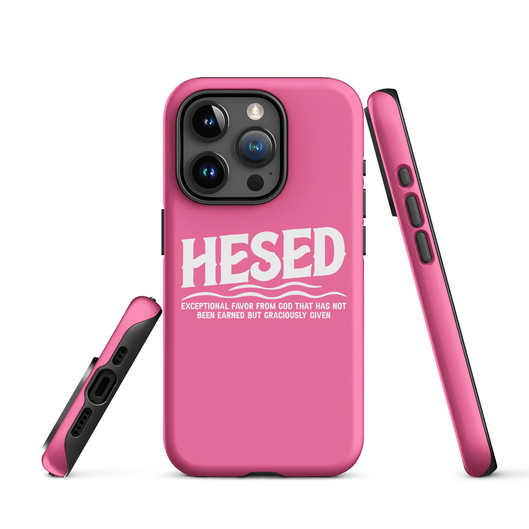 Christian Phone Case Hesed Exceptional Favor Pink for iPhone® iPhone® Phone Cases   