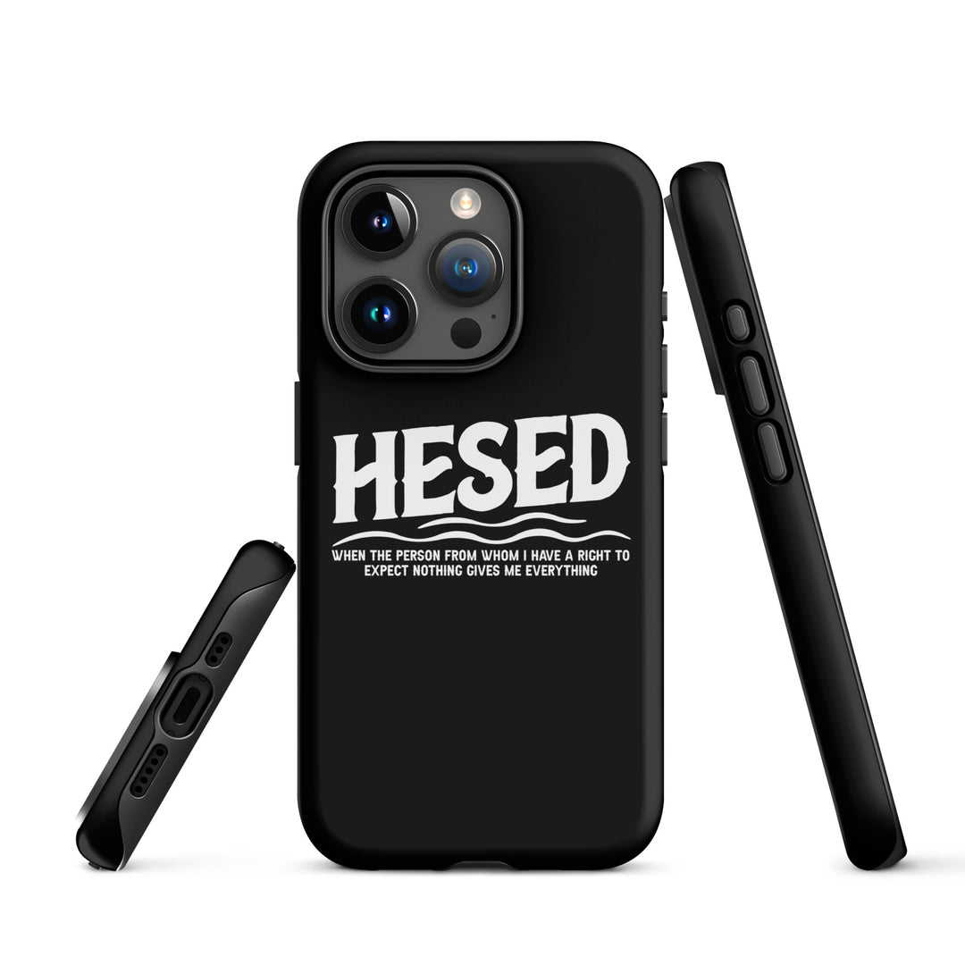 Christian Phone Case Hesed Everything Black for iPhone® iPhone® Phone Cases   