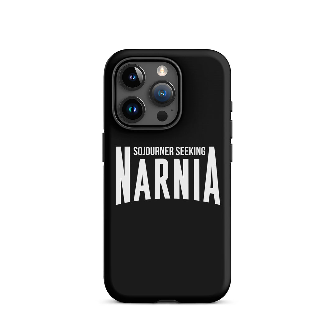 Christian Phone Case Sojourner Seeking Narnia Black for iPhone® iPhone® Phone Cases Matte iPhone 15 Pro 