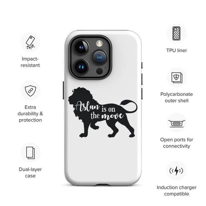 Christian Phone Case Aslan Is On The Move White for iPhone® iPhone® Phone Cases   