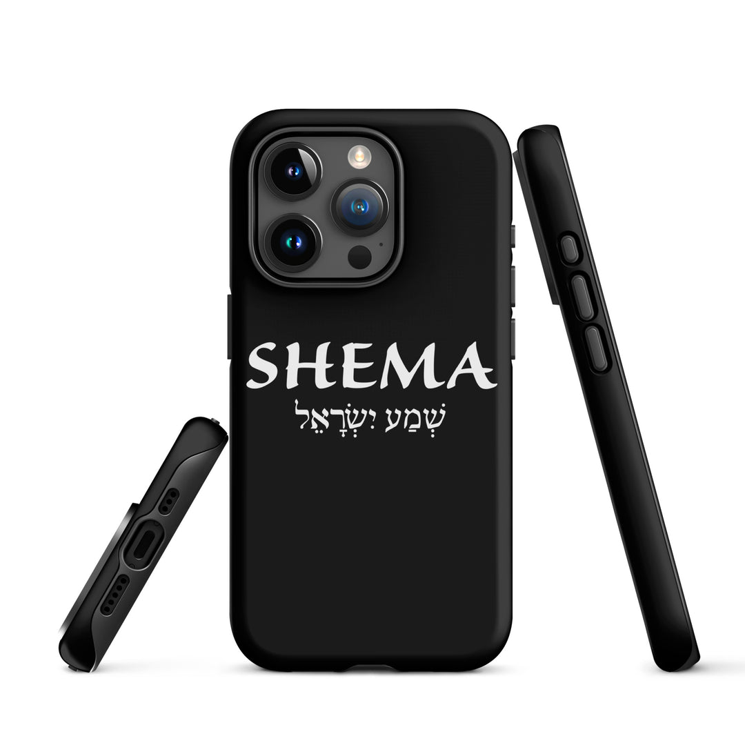 Christian Phone Case Shema Hebrew Black for iPhone® iPhone® Phone Cases   