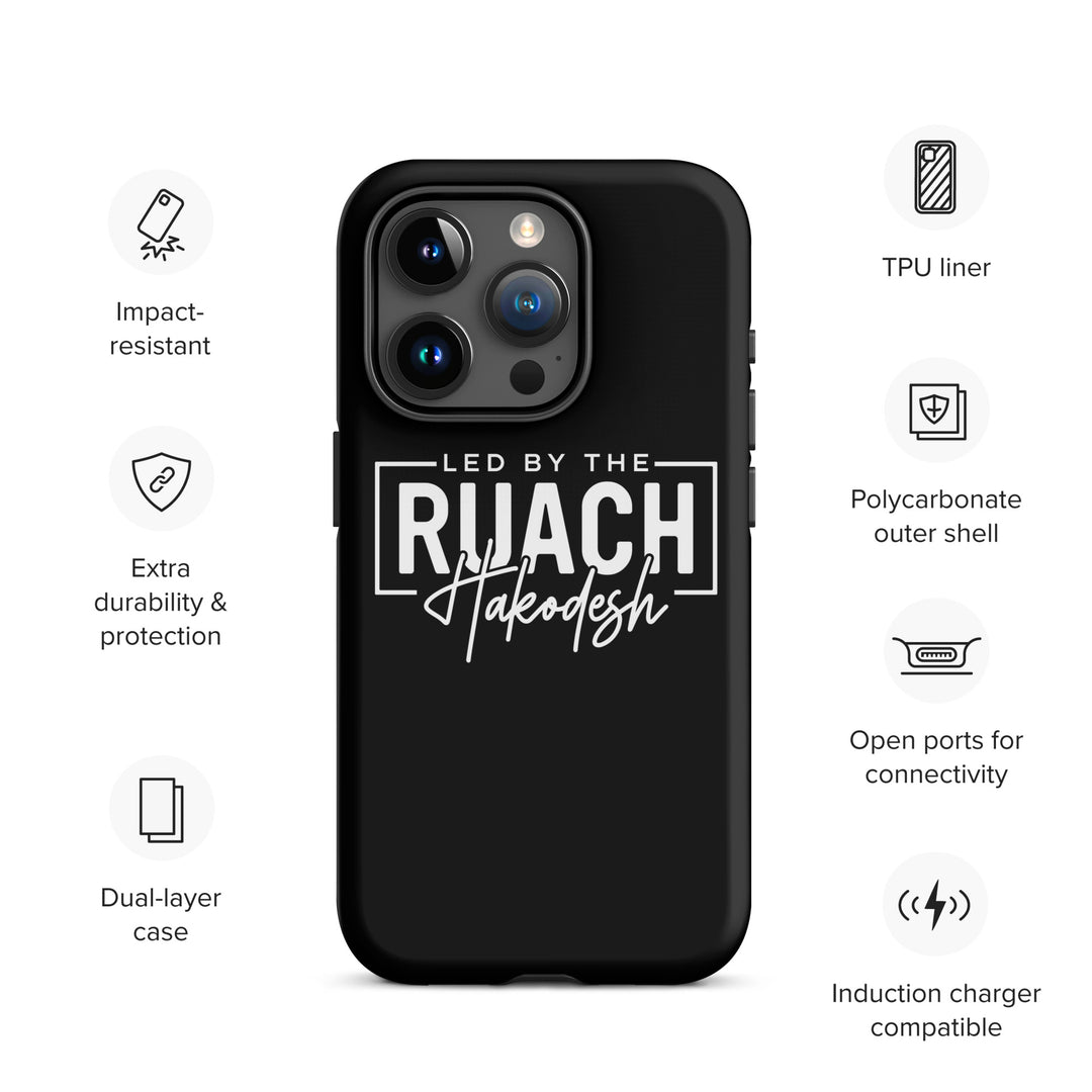 Christian Phone Case Led By Ruach Hakodesh Black for iPhone® iPhone® Phone Cases   