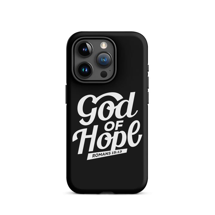 Christian Phone Case God of Hope Black for iPhone® iPhone® Phone Cases Matte iPhone 15 Pro 