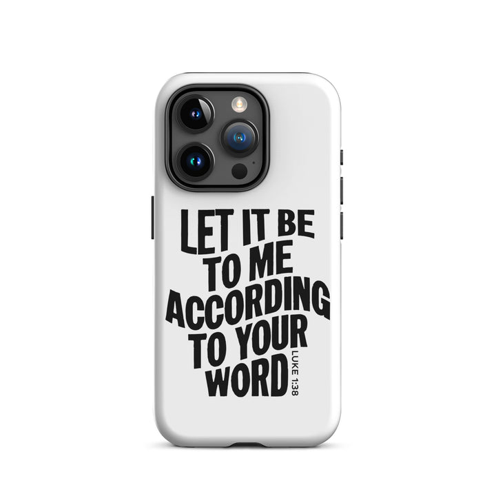 Christian Phone Case According To Your Word White for iPhone® iPhone® Phone Cases Matte iPhone 15 Pro 