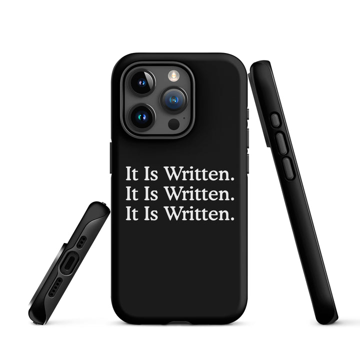 Christian Phone Case It Is Written Black for iPhone® iPhone® Phone Cases   