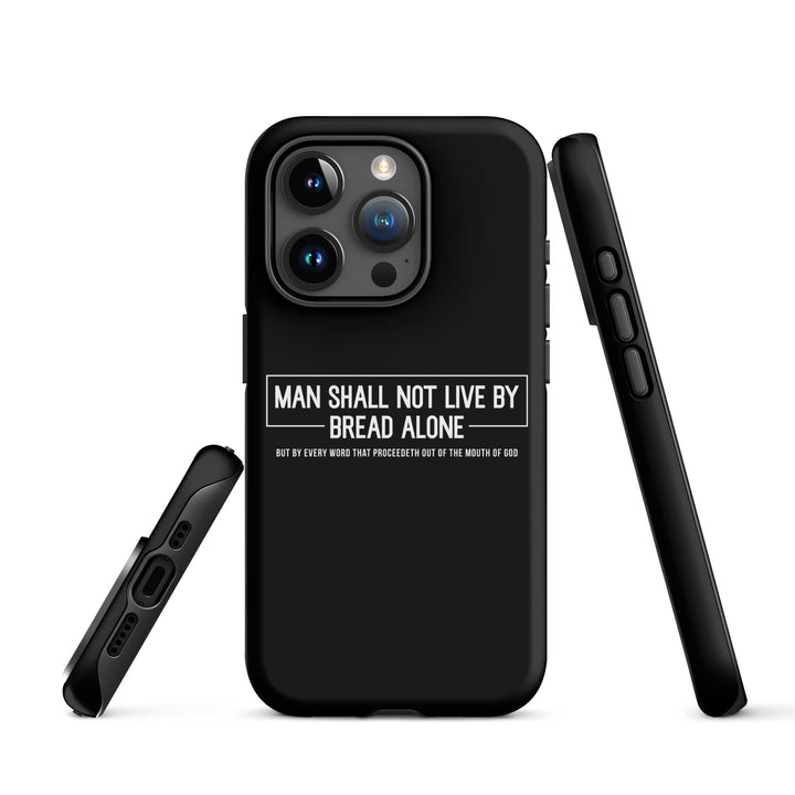 Christian Phone Case Bread Alone Black for iPhone® iPhone® Phone Cases   