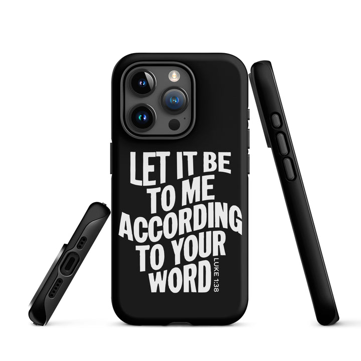 Christian Phone Case According To Your Word Black for iPhone® iPhone® Phone Cases   