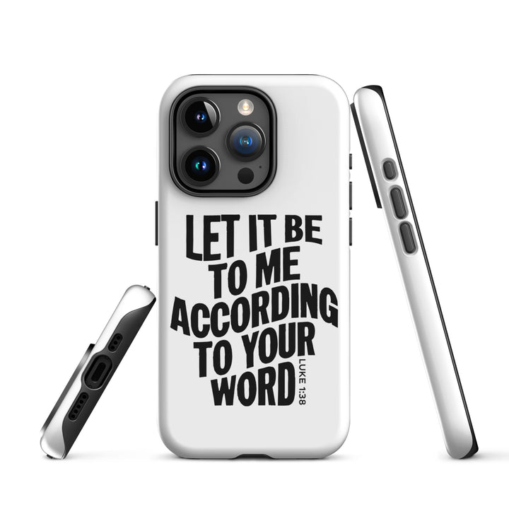 Christian Phone Case According To Your Word White for iPhone® iPhone® Phone Cases   