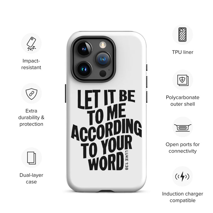 Christian Phone Case According To Your Word White for iPhone® iPhone® Phone Cases   