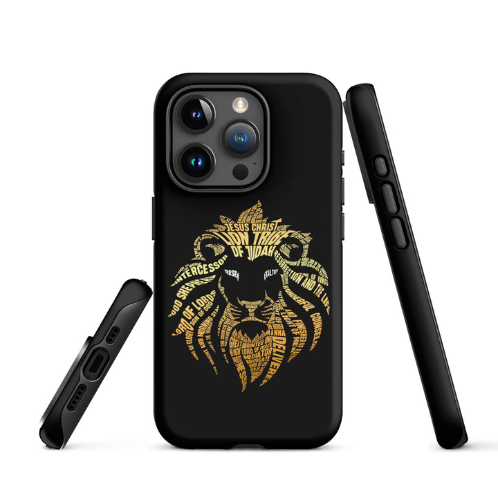 Christian Phone Case Lion Word Cloud Black for iPhone® iPhone® Phone Cases   