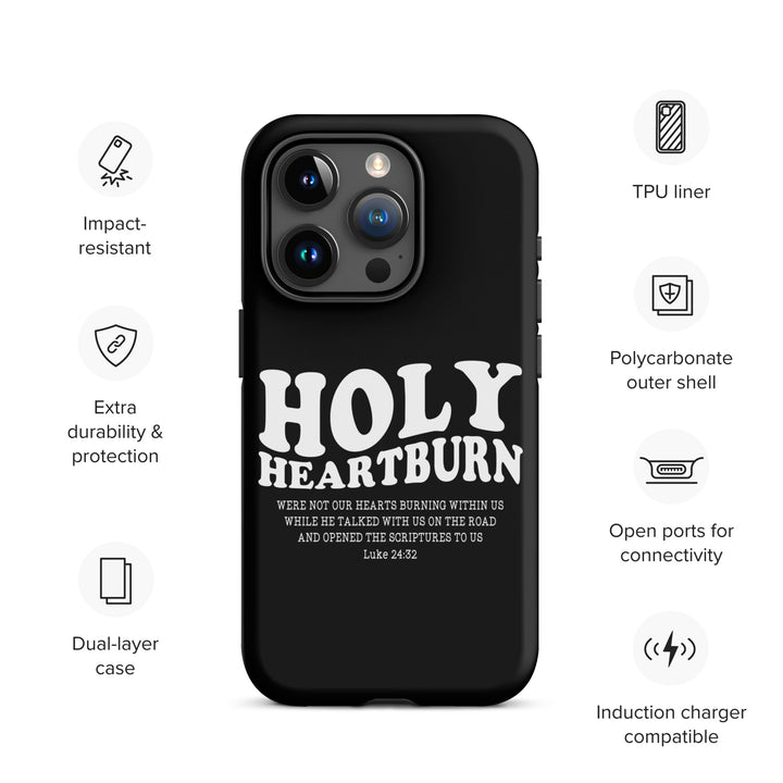 Christian Phone Case Holy Heartburn Black for iPhone® iPhone® Phone Cases   