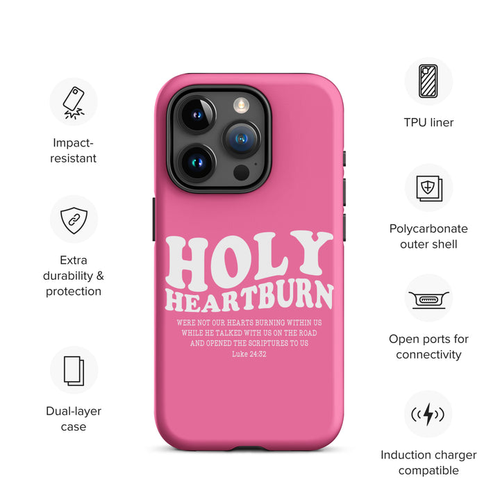 Christian Phone Case Holy Heartburn Pink  for iPhone® iPhone® Phone Cases   