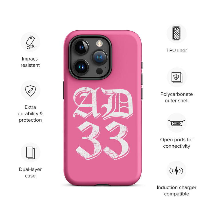 Christian Phone Case AD 33 Old English Pink for iPhone® iPhone® Phone Cases   