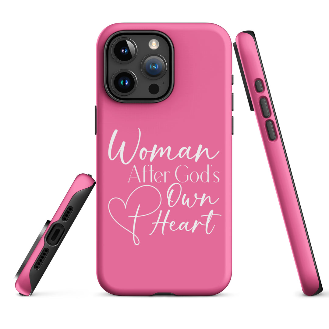 Christian Phone Case Woman After God's Heart Pink for iPhone® iPhone® Phone Cases   