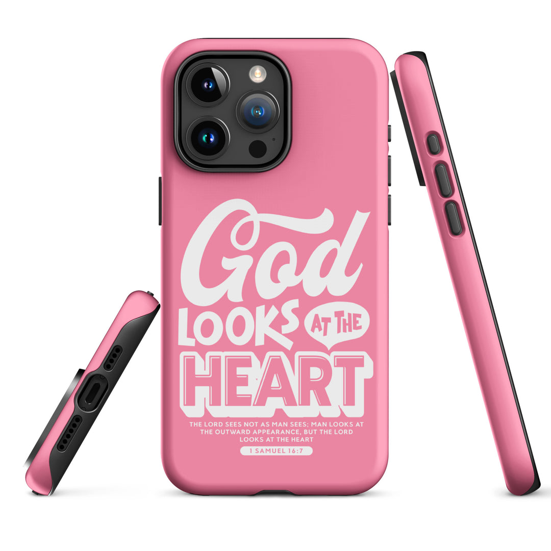 Christian Phone Case God Looks At Heart for iPhone® iPhone® Phone Cases   