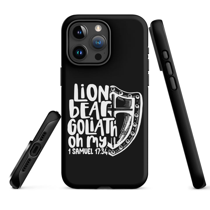 Christian Phone Case Lion Bear Goliath Oh My for iPhone® iPhone® Phone Cases   