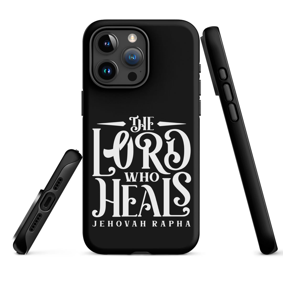 Christian Phone Case The Lord Who Heals Black for iPhone® iPhone® Phone Cases   