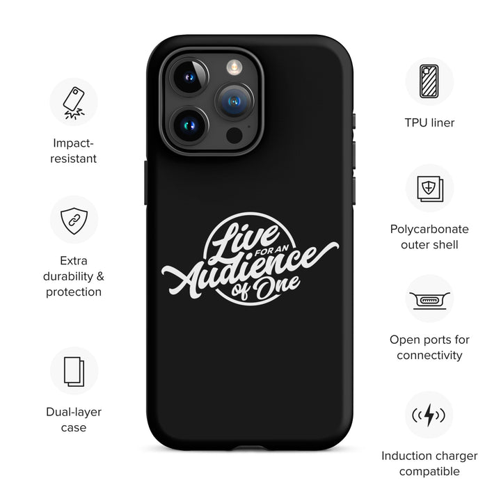 Christian Phone Case Audience of One Black for iPhone® iPhone® Phone Cases   