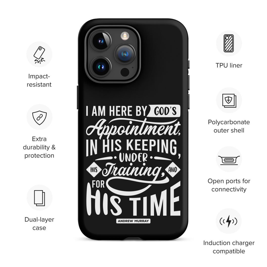 Christian Phone Case His Time Black for iPhone® iPhone® Phone Cases   