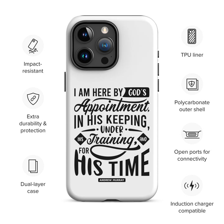 Christian Phone Case His Time White for iPhone® iPhone® Phone Cases   