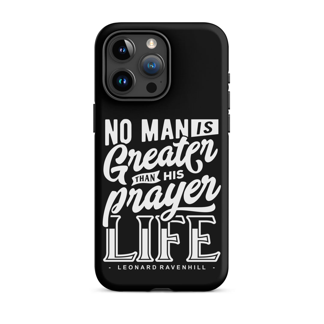 Christian Phone Case Prayer Life Black for iPhone® iPhone® Phone Cases Matte iPhone 15 Pro Max 