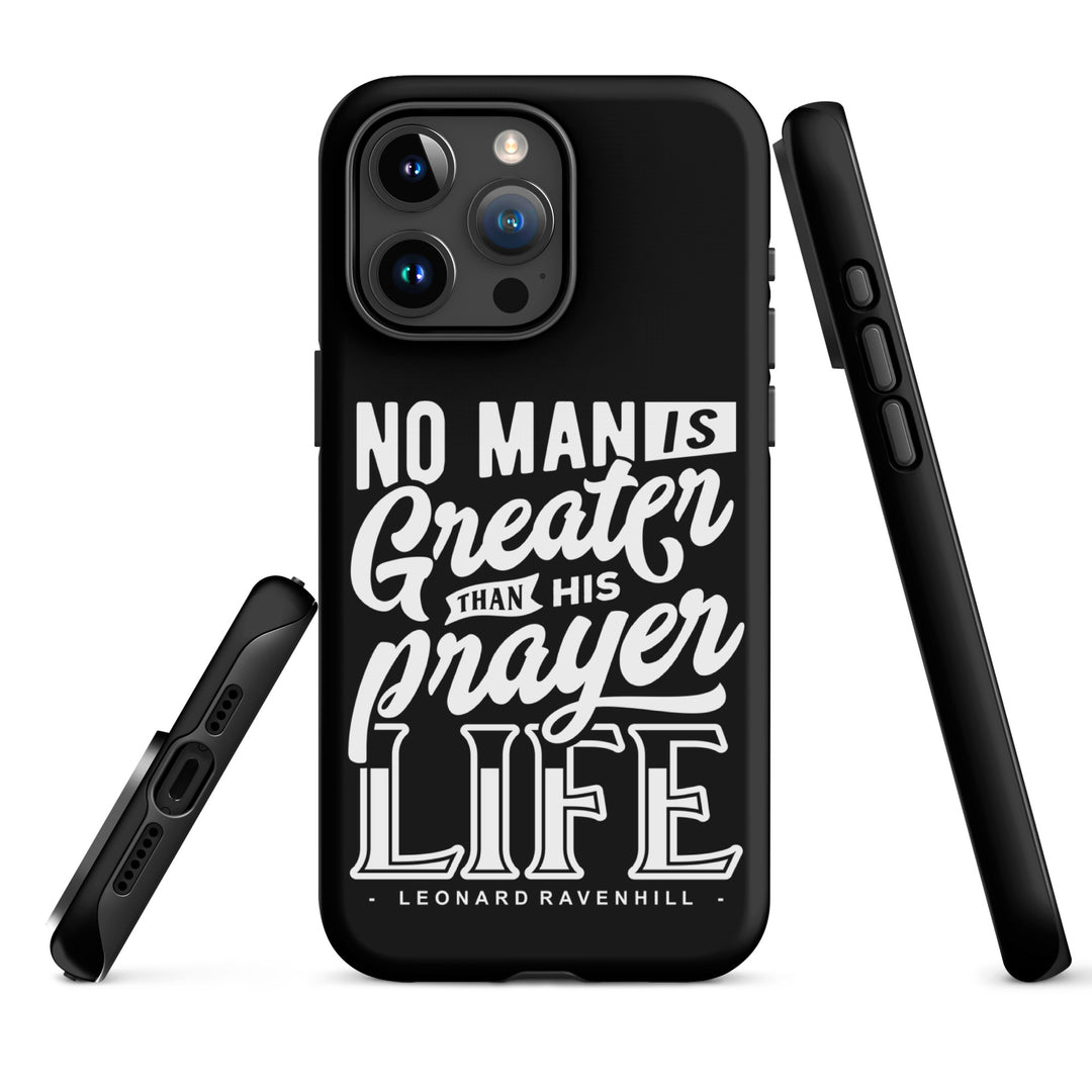 Christian Phone Case Prayer Life Black for iPhone® iPhone® Phone Cases   