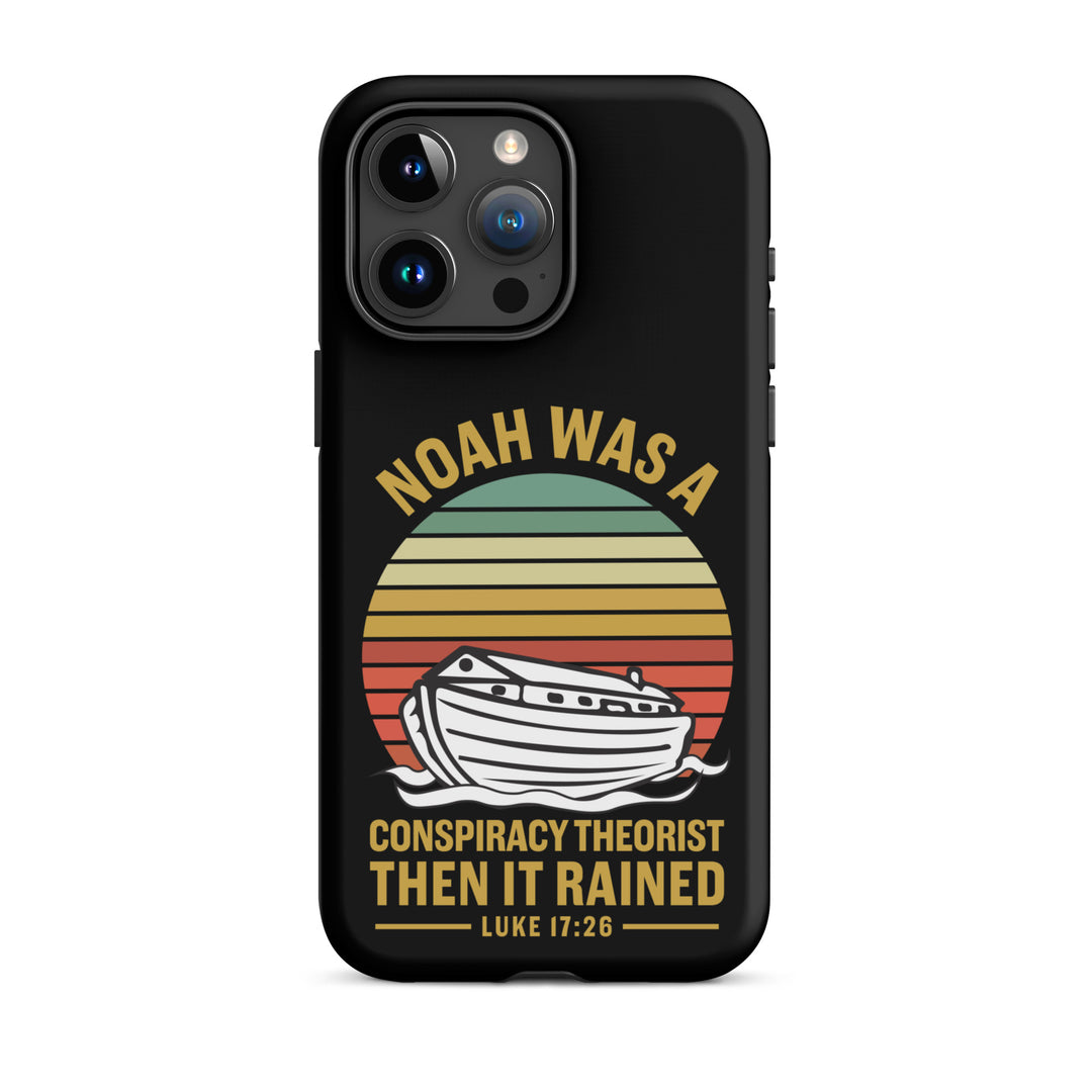 Christian Phone Case Noah Conspiracy Black for iPhone® iPhone® Phone Cases Matte iPhone 15 Pro Max 