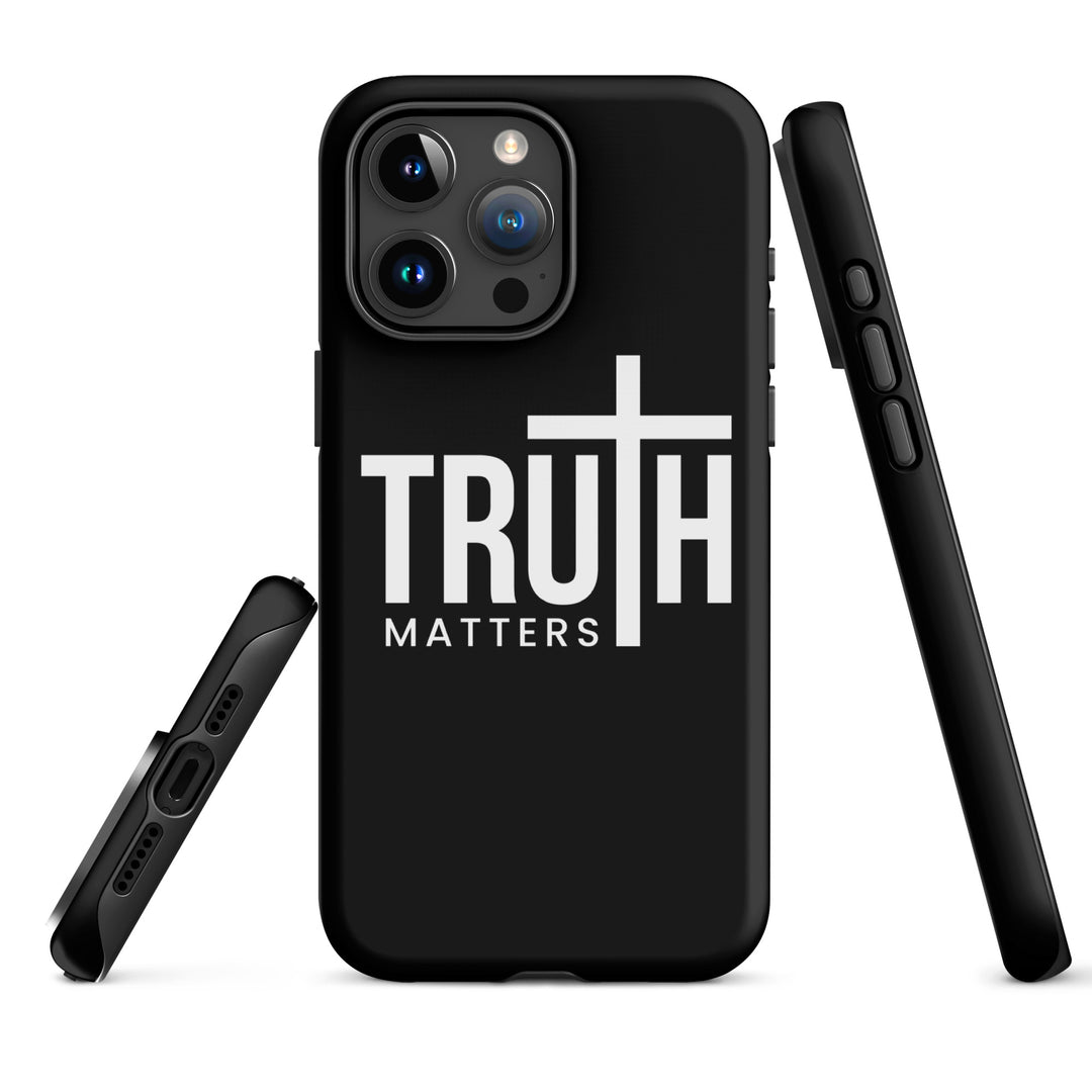 Christian Phone Case Truth Matters Black for iPhone® iPhone® Phone Cases   