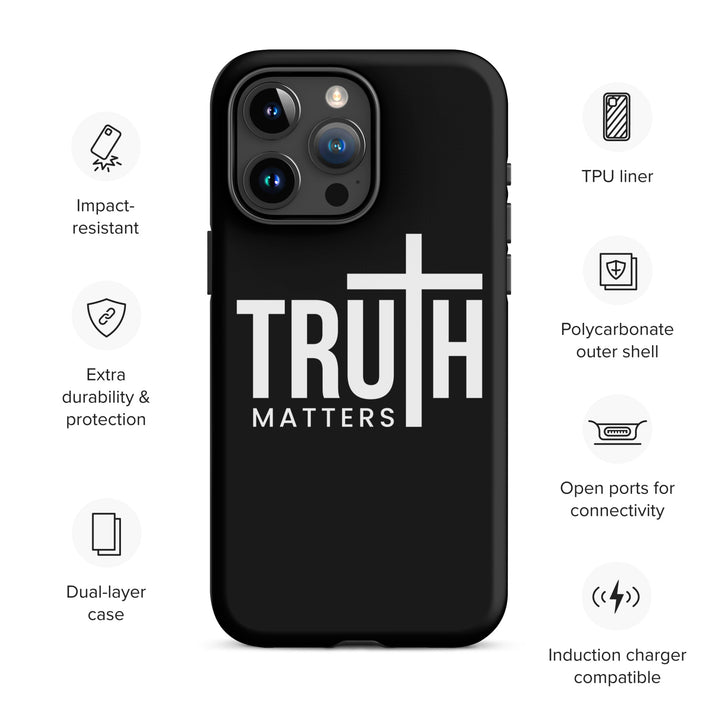 Christian Phone Case Truth Matters Black for iPhone® iPhone® Phone Cases   