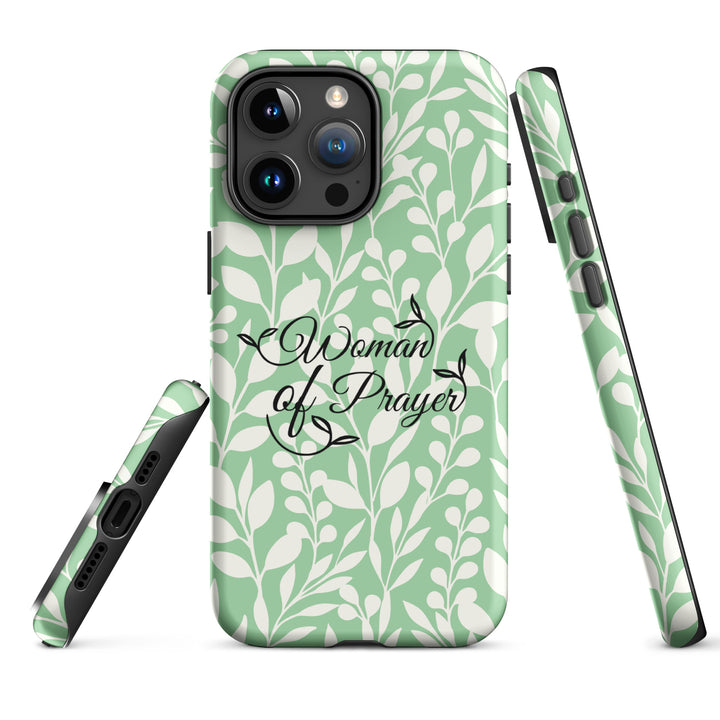 Christian Phone Case Woman of Prayer Green for iPhone® iPhone® Phone Cases   