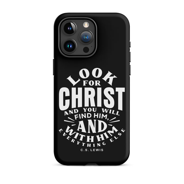 Christian Phone Case Look For Christ Black for iPhone® iPhone® Phone Cases Matte iPhone 15 Pro Max 