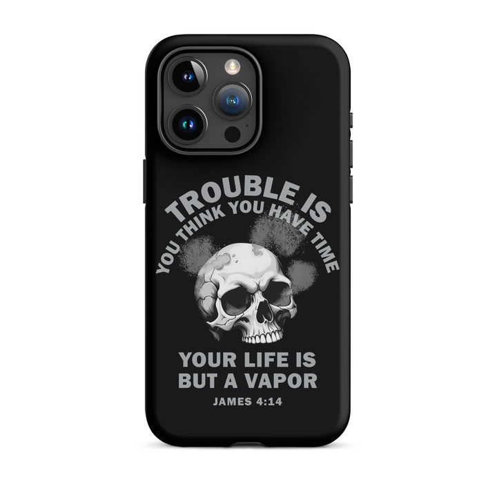 Christian Phone Case Life Is Vapor Black for iPhone® iPhone® Phone Cases Matte iPhone 15 Pro Max 