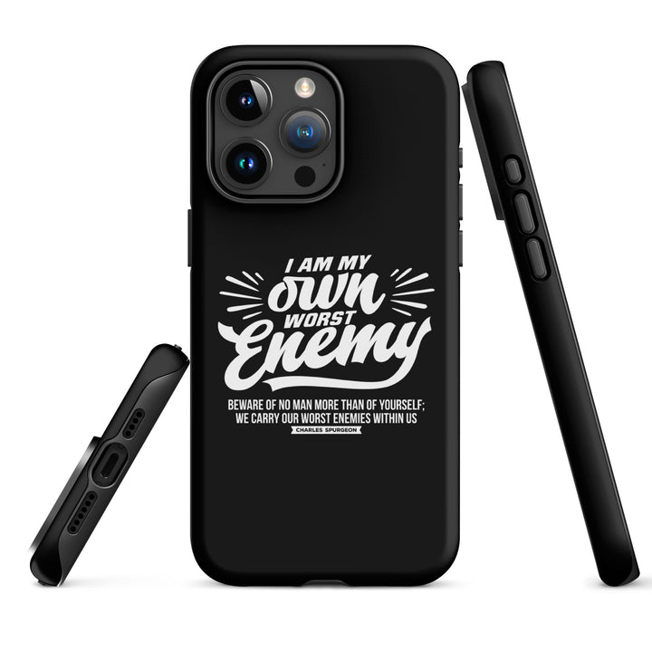 Christian Phone Case Worst Enemy Black for iPhone® iPhone® Phone Cases   