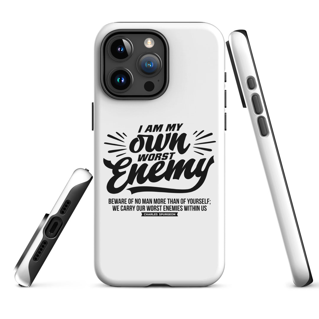 Christian Phone Case Worst Enemy White for iPhone® iPhone® Phone Cases   