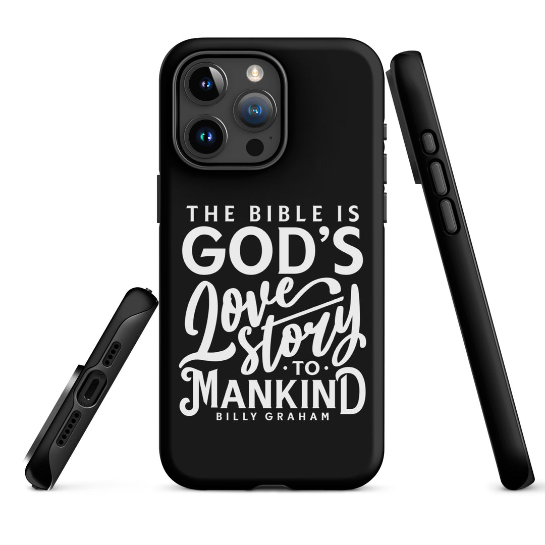 Christian Phone Case God's Love Story Black for iPhone® iPhone® Phone Cases   