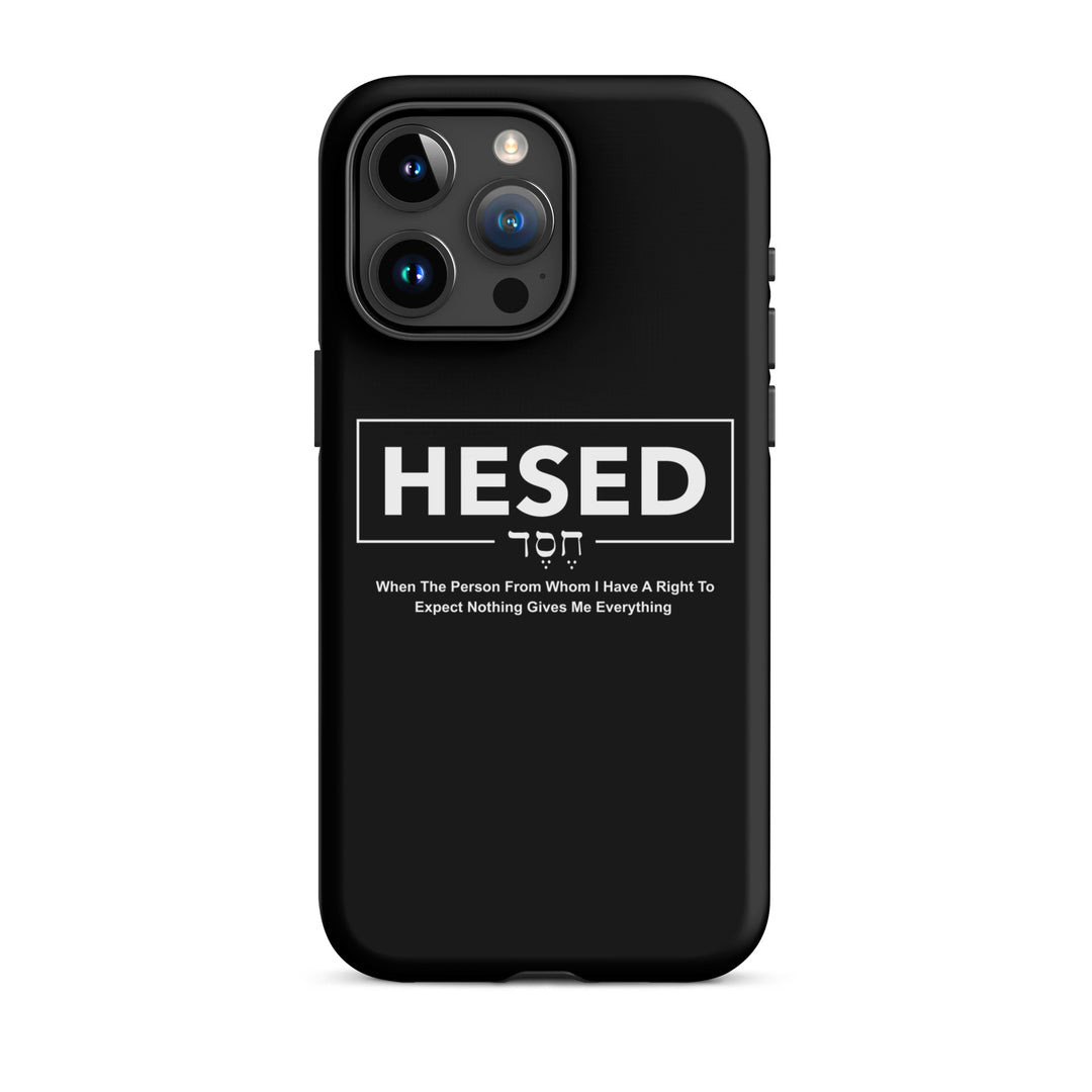 Christian Phone Case Hesed Everything Black for iPhone® iPhone® Phone Cases   