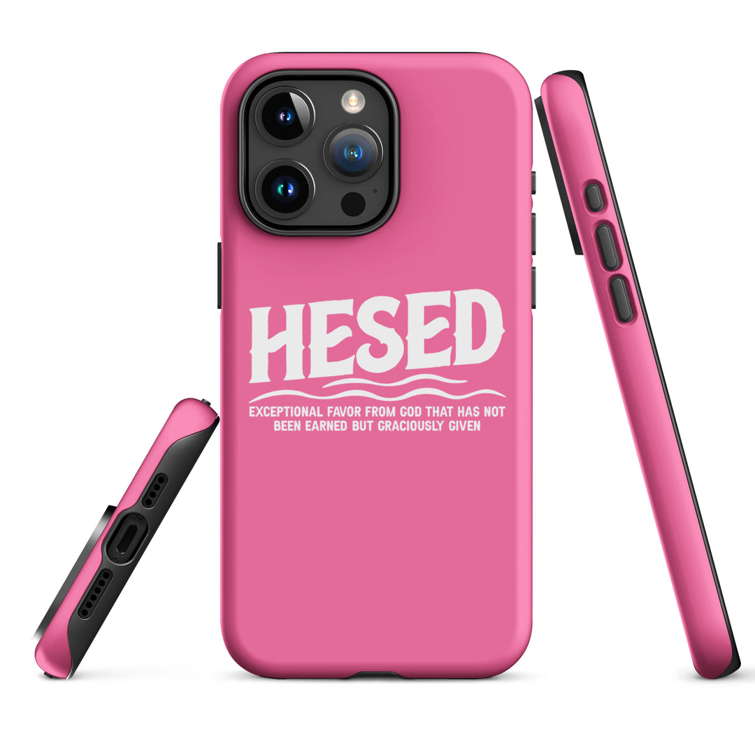 Christian Phone Case Hesed Exceptional Favor Pink for iPhone® iPhone® Phone Cases   