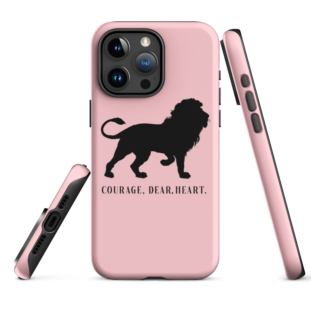 Christian Phone Case Courage Dear Heart Pink for iPhone® iPhone® Phone Cases   