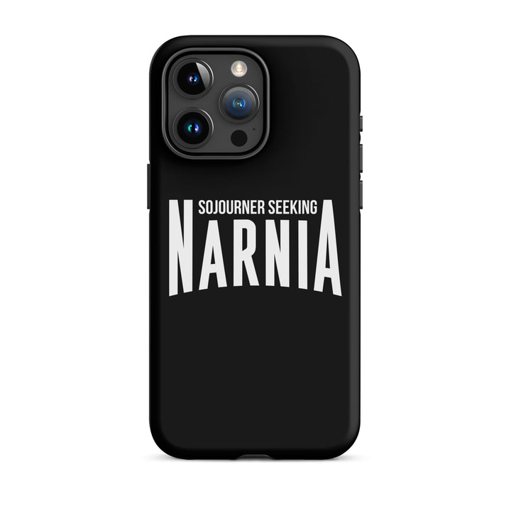 Christian Phone Case Sojourner Seeking Narnia Black for iPhone® iPhone® Phone Cases Matte iPhone 15 Pro Max 