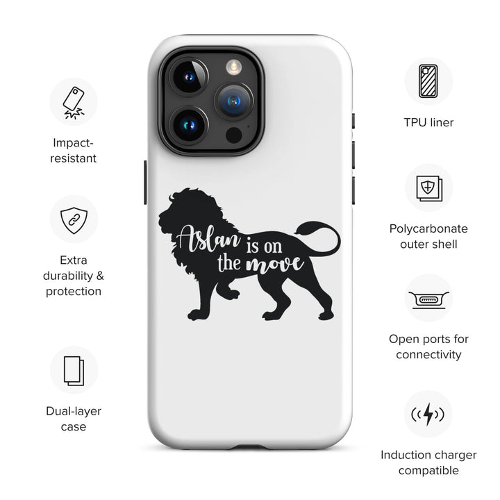 Christian Phone Case Aslan Is On The Move White for iPhone® iPhone® Phone Cases   