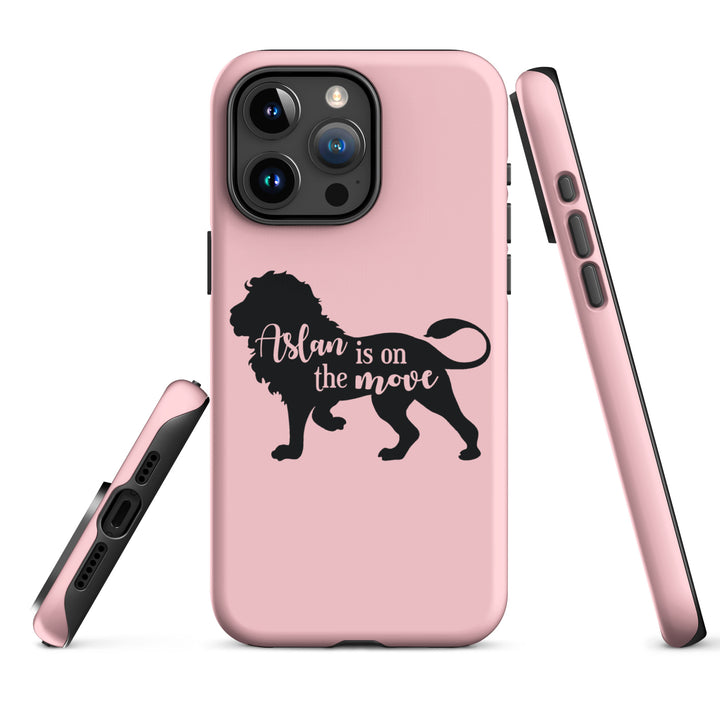 Christian Phone Case Aslan Is On Move Pink for iPhone® iPhone® Phone Cases   