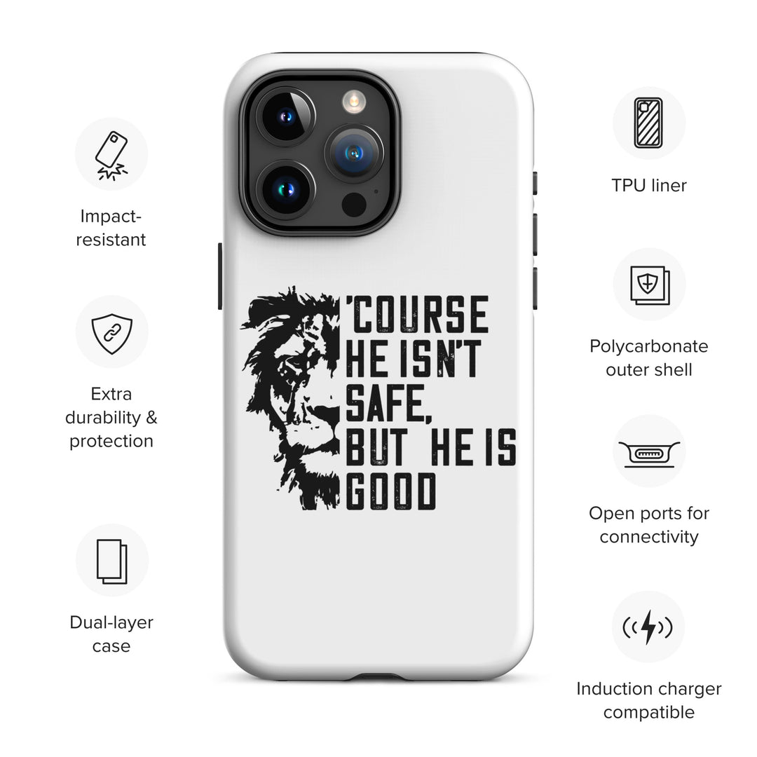 Christian Phone Case 'Course He Isn't Safe White for iPhone® iPhone® Phone Cases   