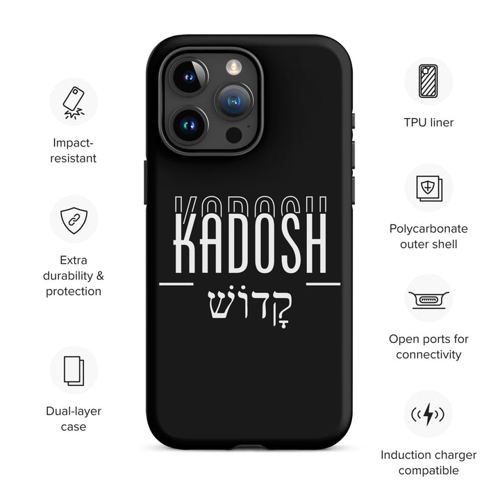 Christian Phone Case Kadosh Hebrew Black for iPhone® iPhone® Phone Cases   