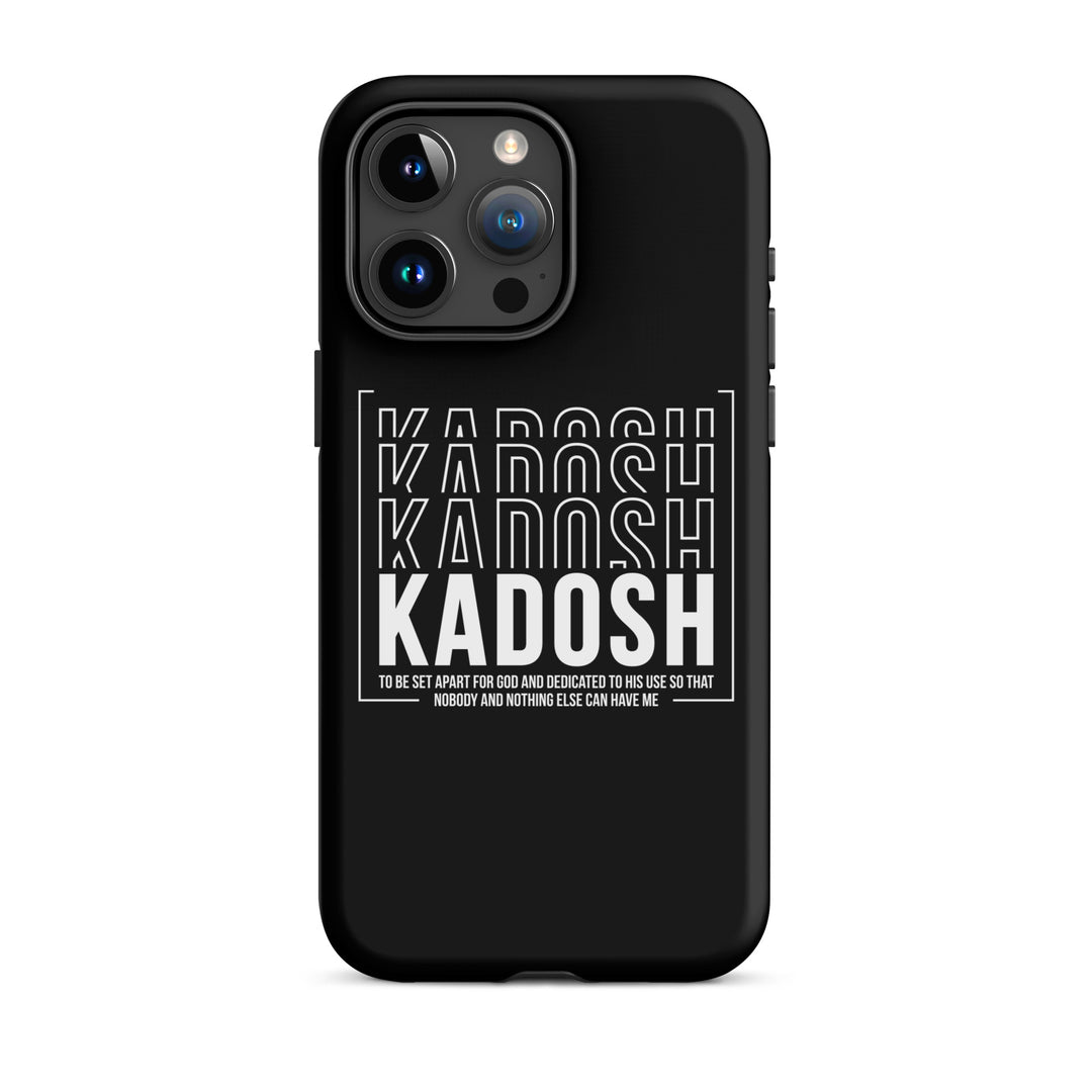 Christian Phone Case Kadosh Dedicated To His Use Black for iPhone® iPhone® Phone Cases Matte iPhone 15 Pro Max 