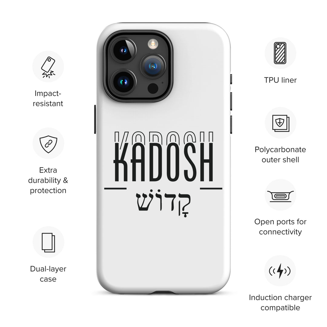 Christian Phone Case Kadosh Hebrew White for iPhone® iPhone® Phone Cases   