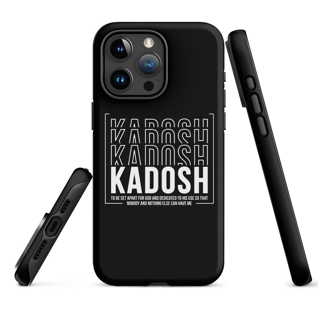 Christian Phone Case Kadosh Dedicated To His Use Black for iPhone® iPhone® Phone Cases   