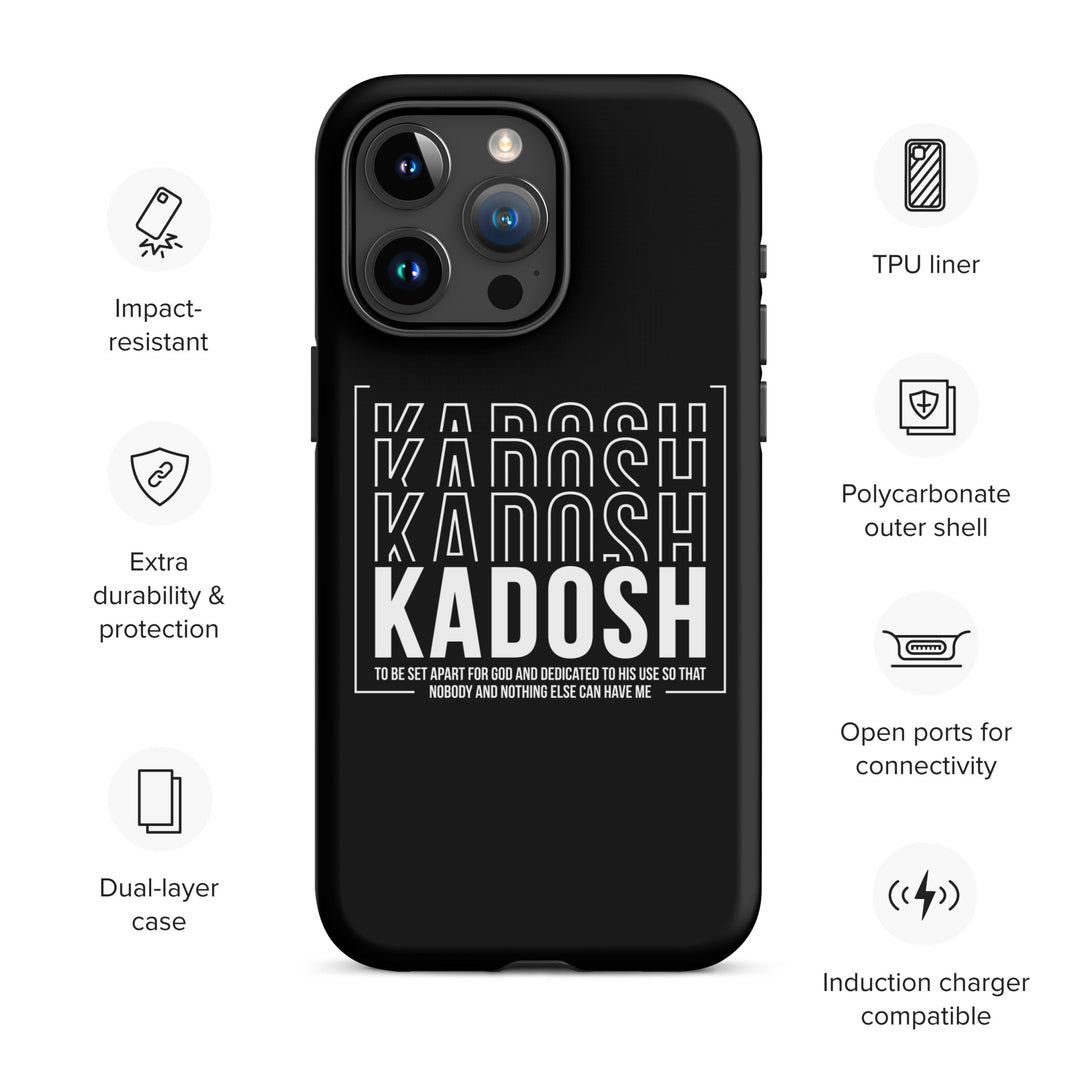 Christian Phone Case Kadosh Dedicated To His Use Black for iPhone® iPhone® Phone Cases   